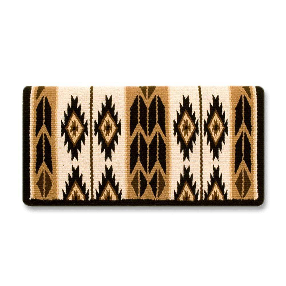 1466-2 Flying Eagle 38x34 New Zealand Wool Saddle Blanket CHOCOLATE