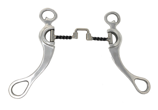 AJ Tack Aluminum Cheek Sweet Iron Square Twist Correction Bit