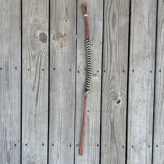 Leather Paracord Braided Quirt