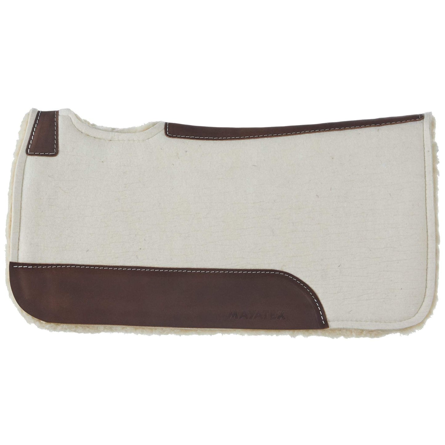 MT10031FBP Natural 1in 31x30 Felt Fleece Bottom Roper Saddle Pad