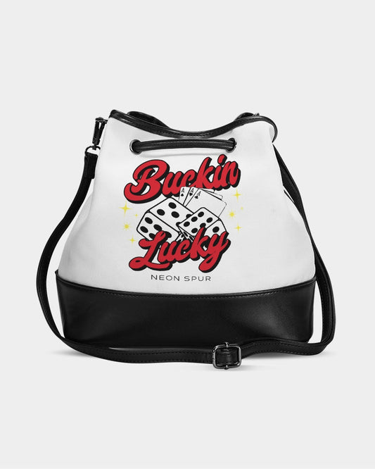 Buckin Lucky Drawstring Bucket Bag