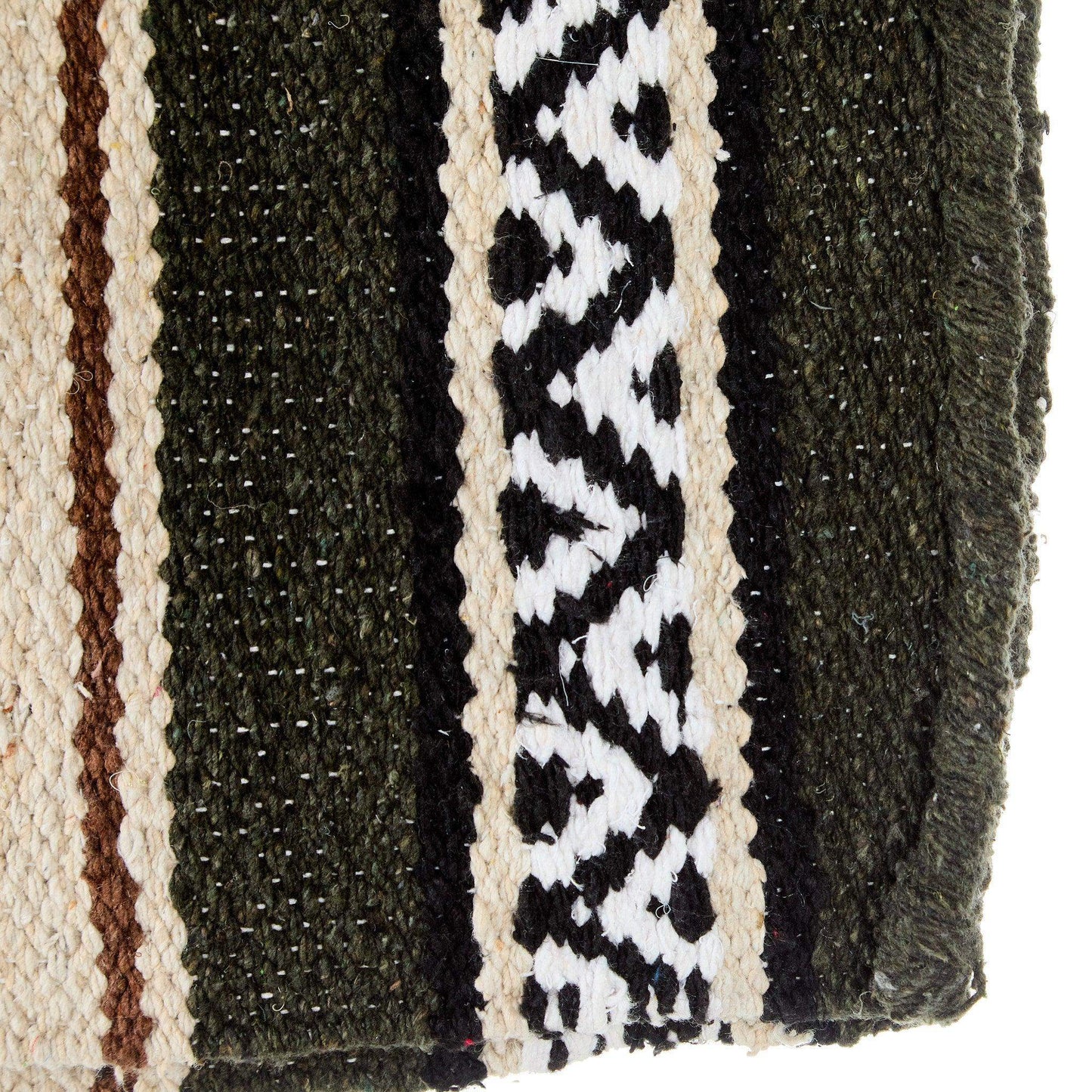 1302-14 Hogan 30x60 Acrylic Blend Saddle Blanket Olive Green