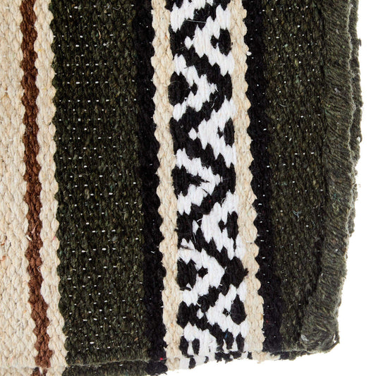 1302-14 Hogan 30x60 Acrylic Blend Saddle Blanket Olive Green