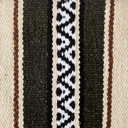 1302-14 Hogan 30x60 Acrylic Blend Saddle Blanket Olive Green
