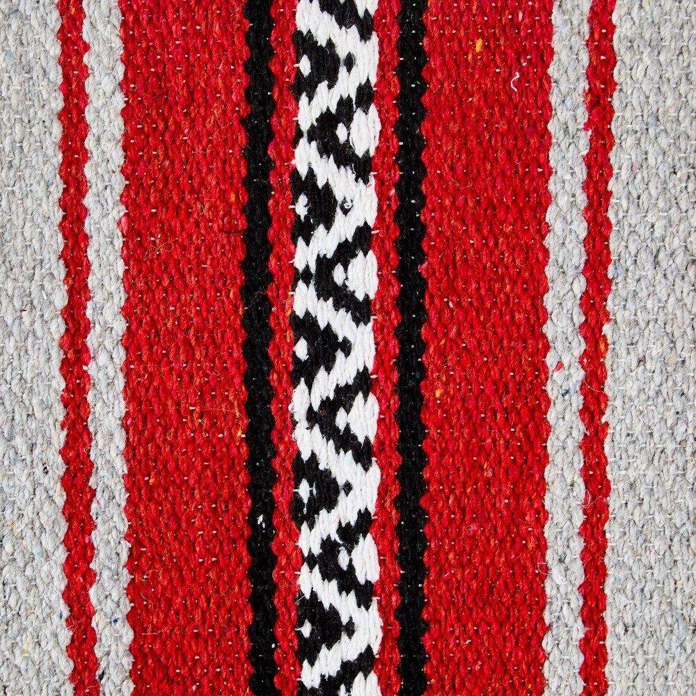 1302-3 Hogan 30x60 Acrylic Blend Saddle Blanket Red