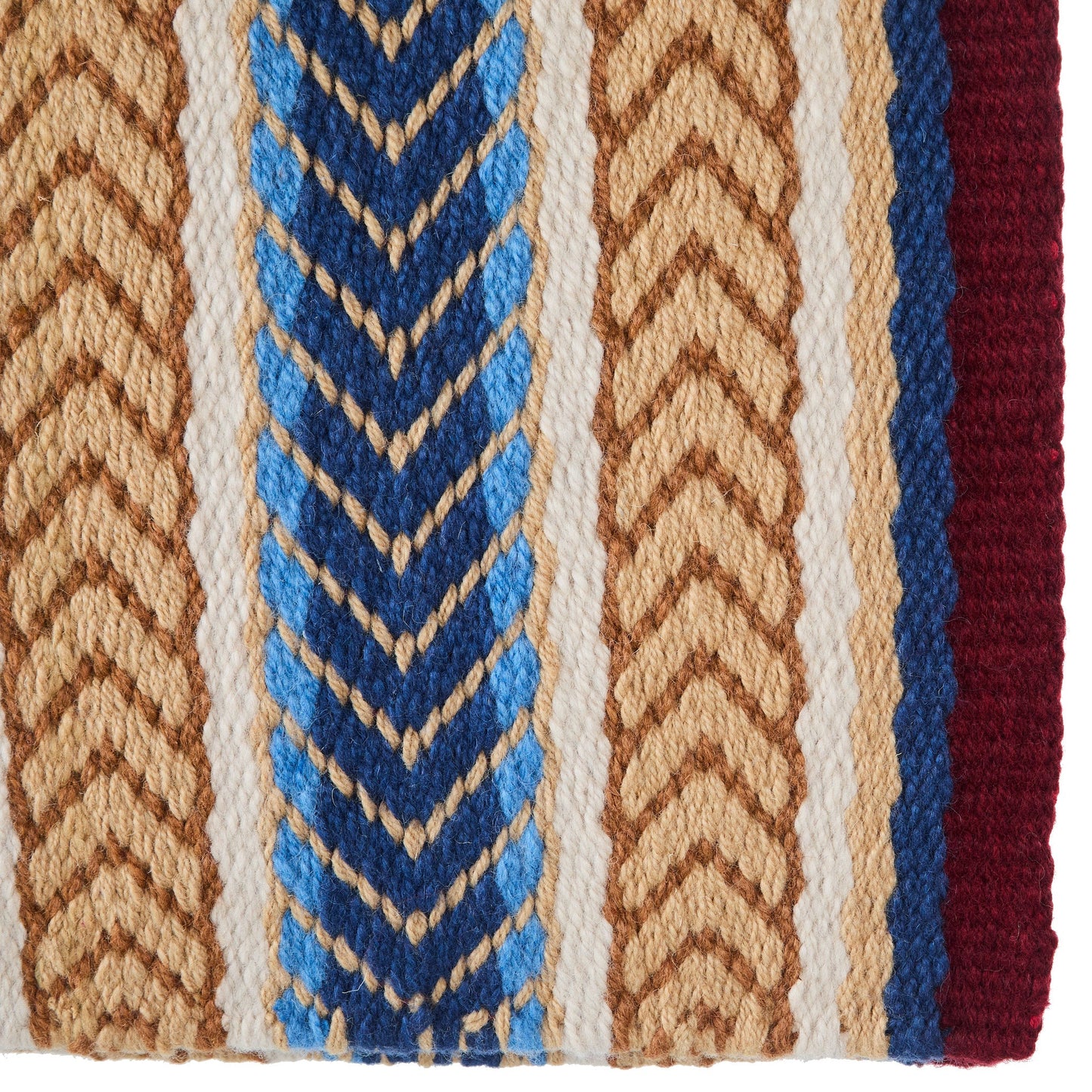 1425-7 Iron Horse 36x34 New Zealand Wool Saddle Blanket MULTI