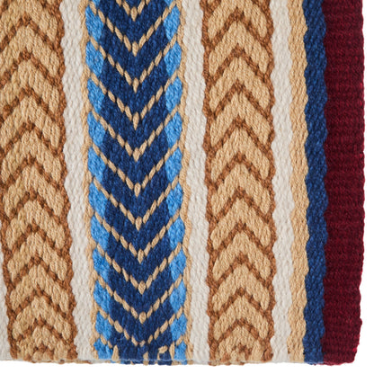 1425-7 Iron Horse 36x34 New Zealand Wool Saddle Blanket MULTI