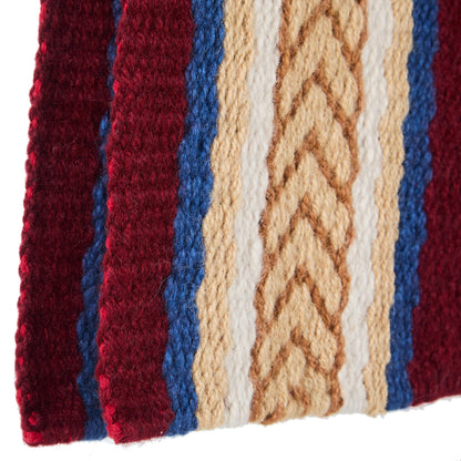 1425-7 Iron Horse 36x34 New Zealand Wool Saddle Blanket MULTI