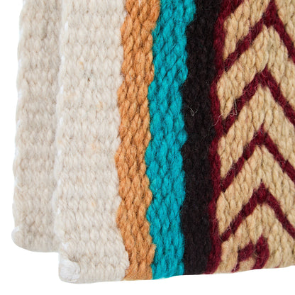 1425-8 Iron Horse 36x34 New Zealand Wool Saddle Blanket MULTI