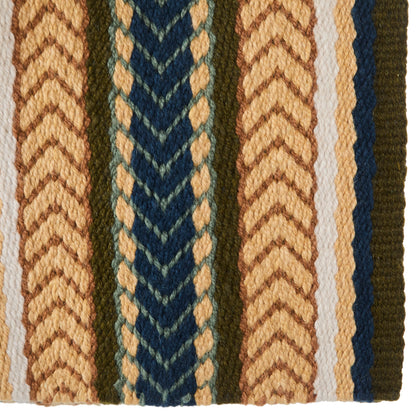 1425-9 Iron Horse 36x34 New Zealand Wool Saddle Blanket MULTI