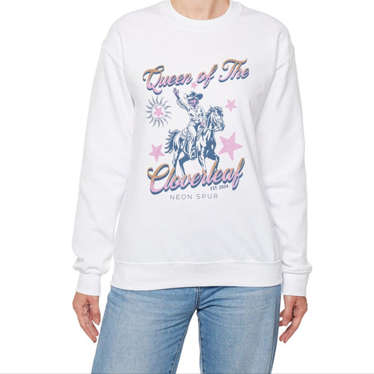 Queen of The Cloverleaf Crewneck Sweatshirt