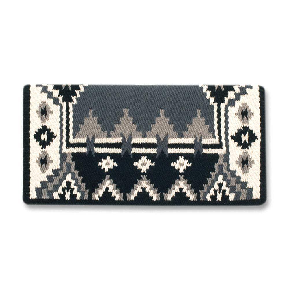 1465-5 Enchanted Pines 38x34 New Zealand Wool Saddle Blanket GREY
