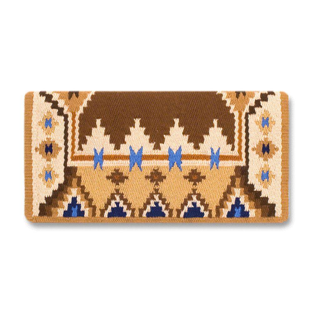1465-3 Enchanted Pines 38x34 New Zealand Wool Saddle Blanket CHOCOLATE