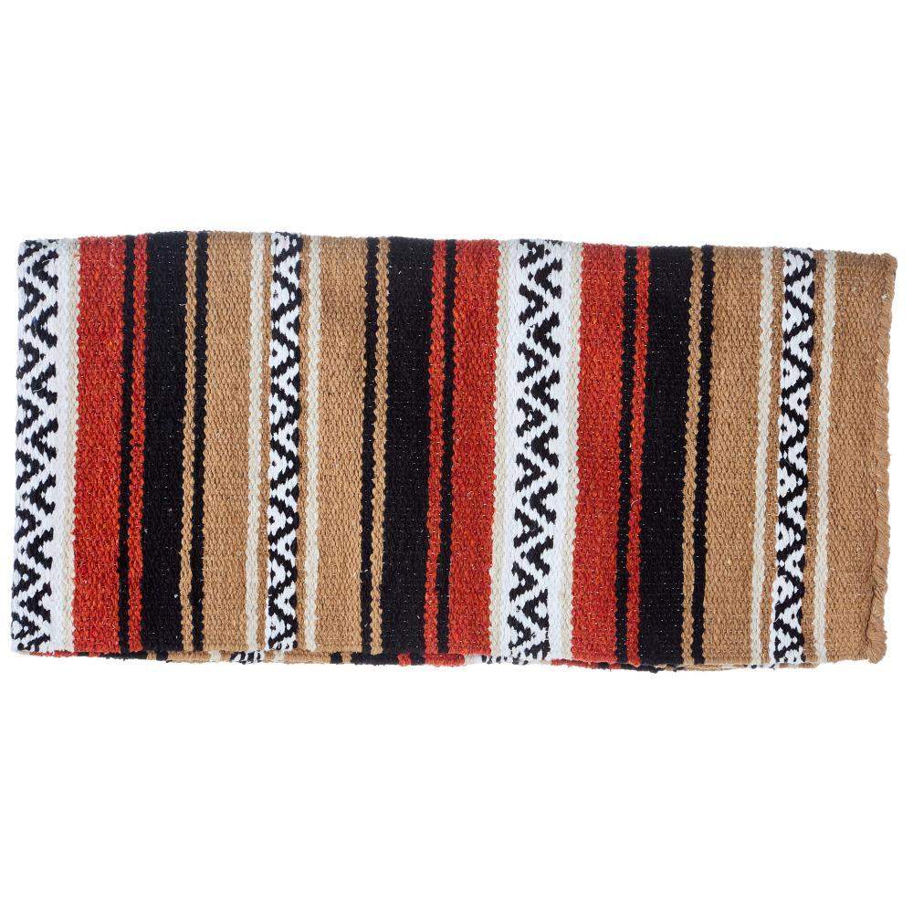 1302-9 Hogan 30x60 Acrylic Blend Saddle Blanket Rust