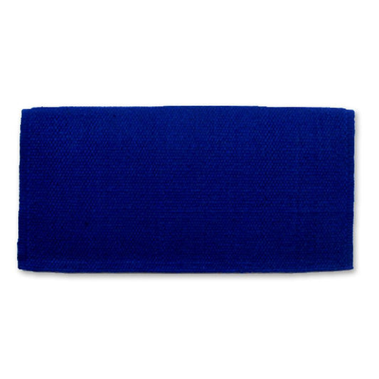 1314C-31 San Juan Solid Royal Blue 38inx34in New Zealand Wool Saddle Blanket