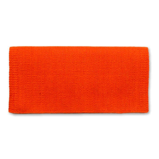 1314P-77 San Juan 24x24 Tangerine Orange New Zealand Wool Pony Saddle Blanket