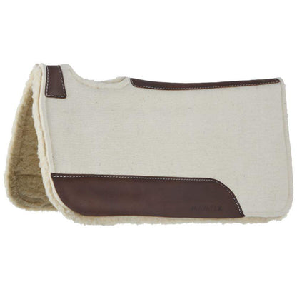 MT34030FBP Natural 3 4 28x30 Felt Fleece Bottom Barrel Saddle Pad