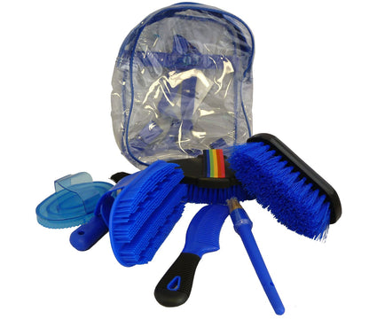 AJ Tack 8 Piece Kids Horse Grooming Kit