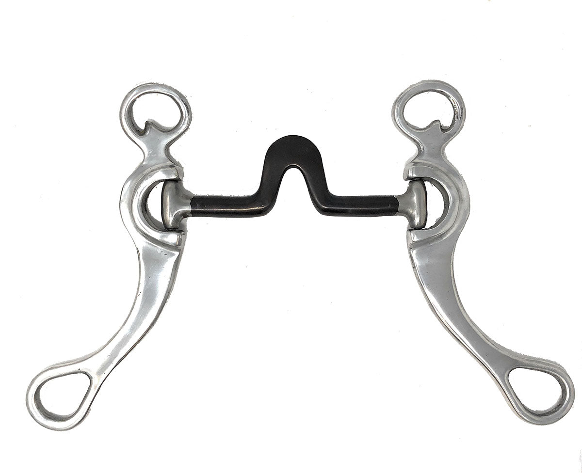 AJ Tack Aluminum Cheeks Swivel Port Spoon Bit