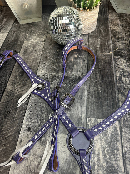 Buckstitchin’ Beauty Purple Tack Set
