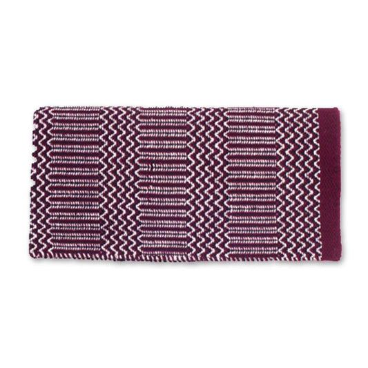 1340-9 Double Weave 32x64 Acrylic Blend Saddle Blanket Burgundy
