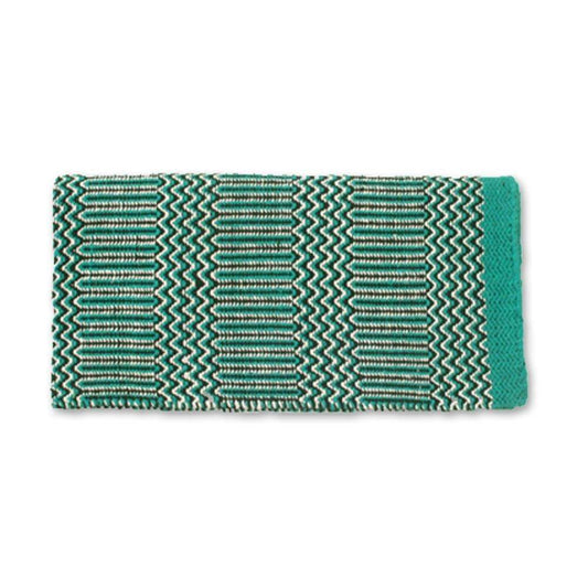 1340-5 Double Weave 32x64 Acrylic Blend Saddle Blanket Teal