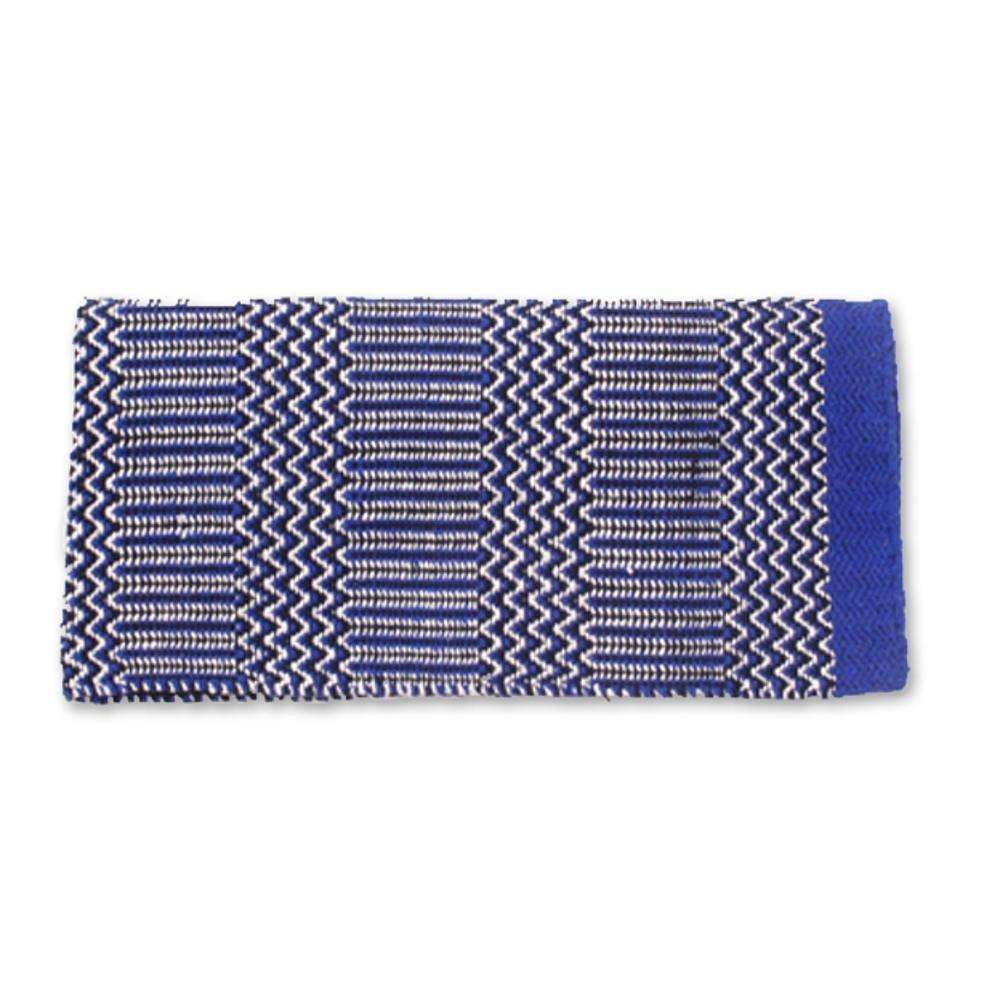 1340-4 Double Weave 32x64 Acrylic Blend Saddle Blanket Royal Blue