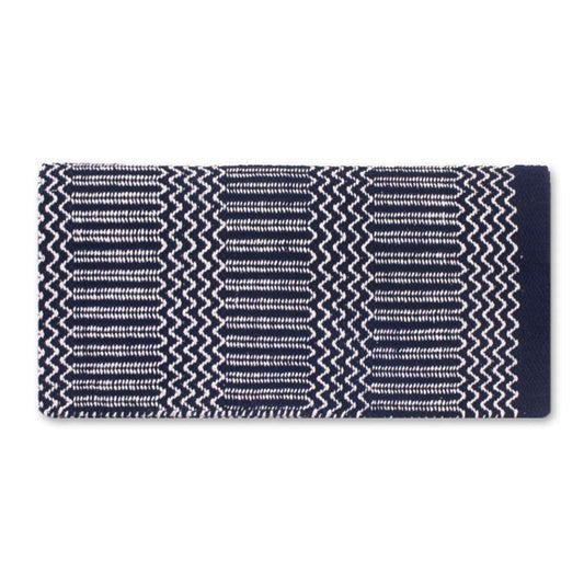 1340-10 Double Weave 32x64 Acrylic Blend Saddle Blanket Navy