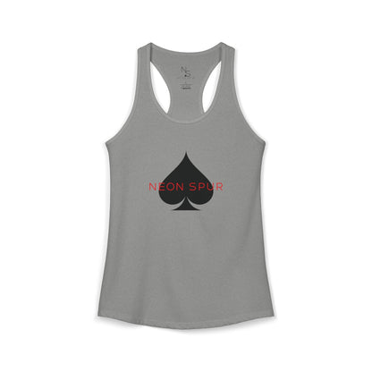 Neon Spur Logo Spade Racerback Tank Top