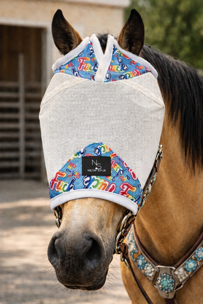 Fook Fly Mask - White Mesh