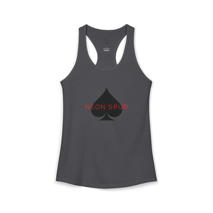 Neon Spur Logo Spade Racerback Tank Top