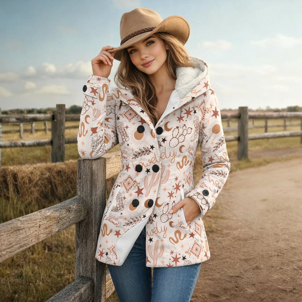 Yeehaw Howdy Hooded Coat