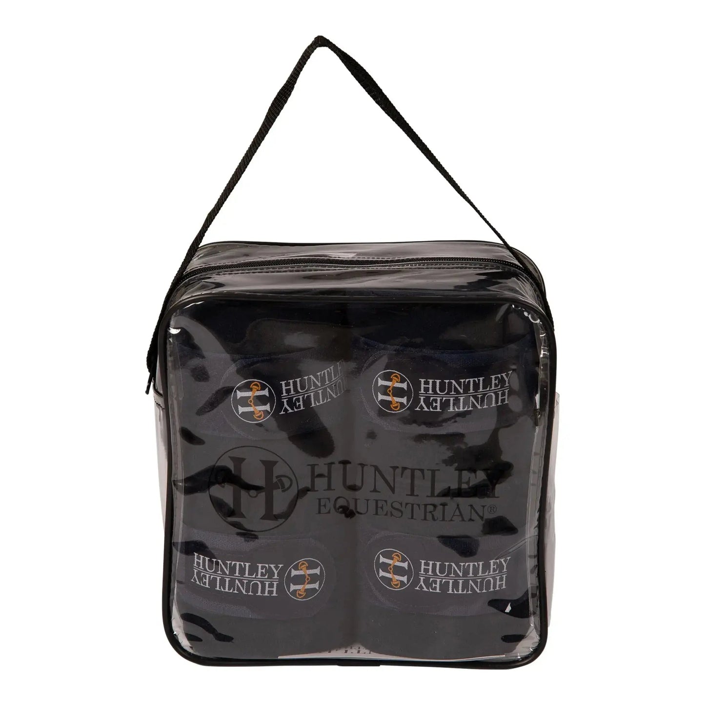 Huntley Equestrian Polo Fleece Wraps, Set of 4, Black