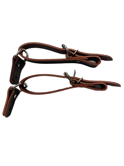 Bull Riding Spur Straps – Latigo Leather Rough Stock Straps for Control | Rowdy Rowels