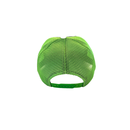 Neon Spur Emblem Lime and Gray Trucker Hat