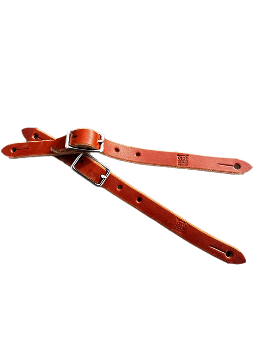 Mutton Bustin Spur Straps – Youth Leather Spur Straps for Secure Fit | Rowdy Rowels