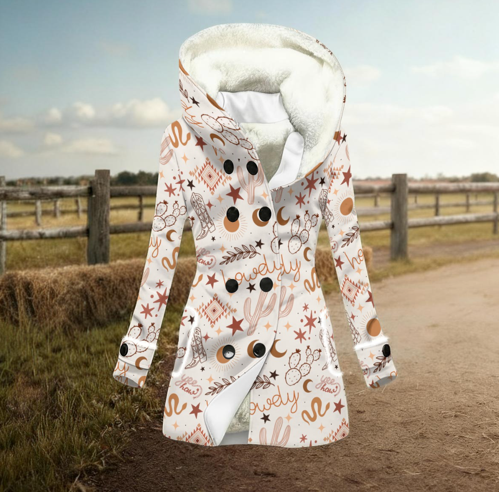 Yeehaw Howdy Hooded Coat