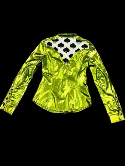 Smokin' Spades Western Pearl Snap Girls Rodeo Shirt