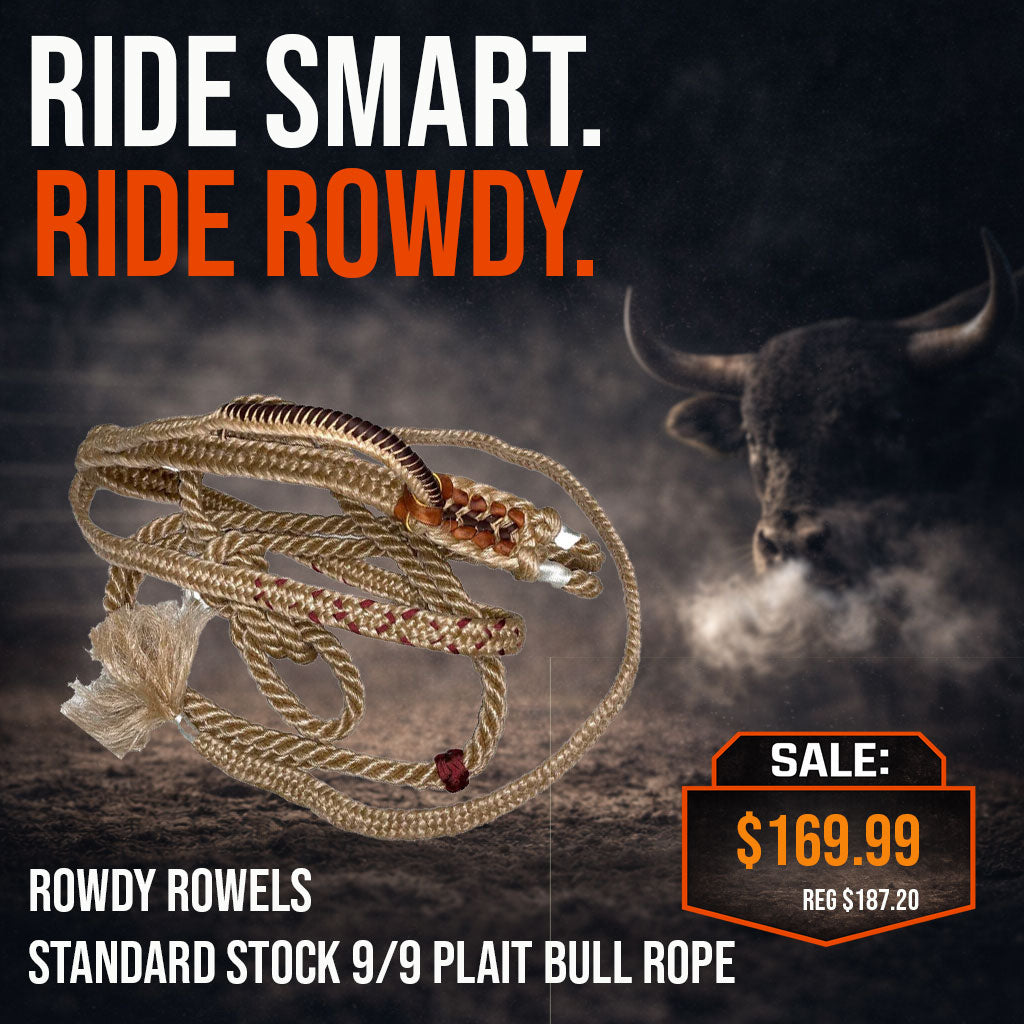 Rowdy Rowels Standard Stock 9/9 Plait Bull Rope