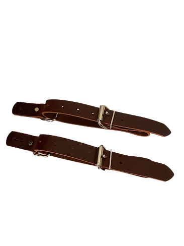 Bull Riding Spur Straps – Rough Stock Latigo Leather Spur Straps