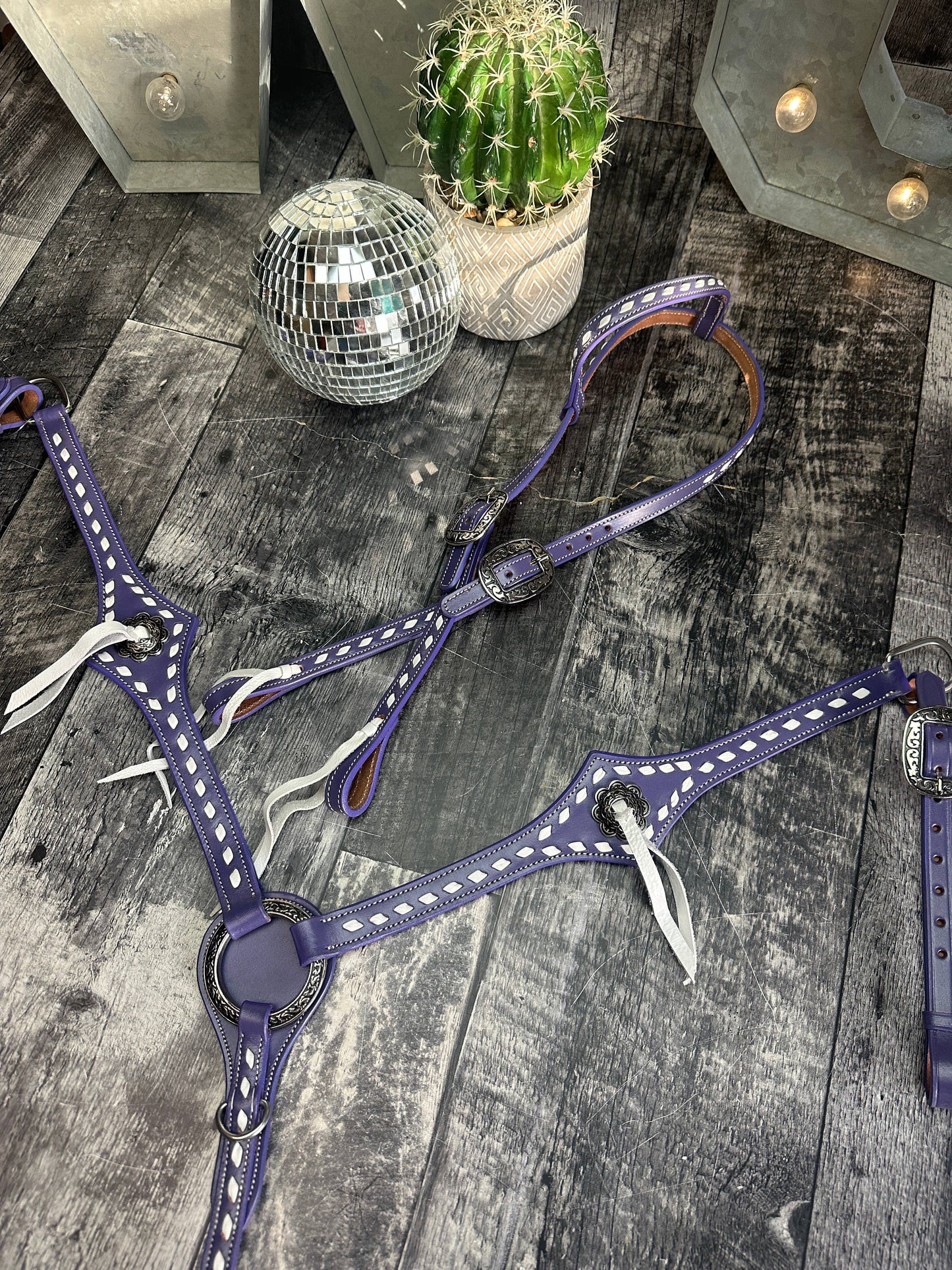 Buckstitchin’ Beauty Purple Tack Set