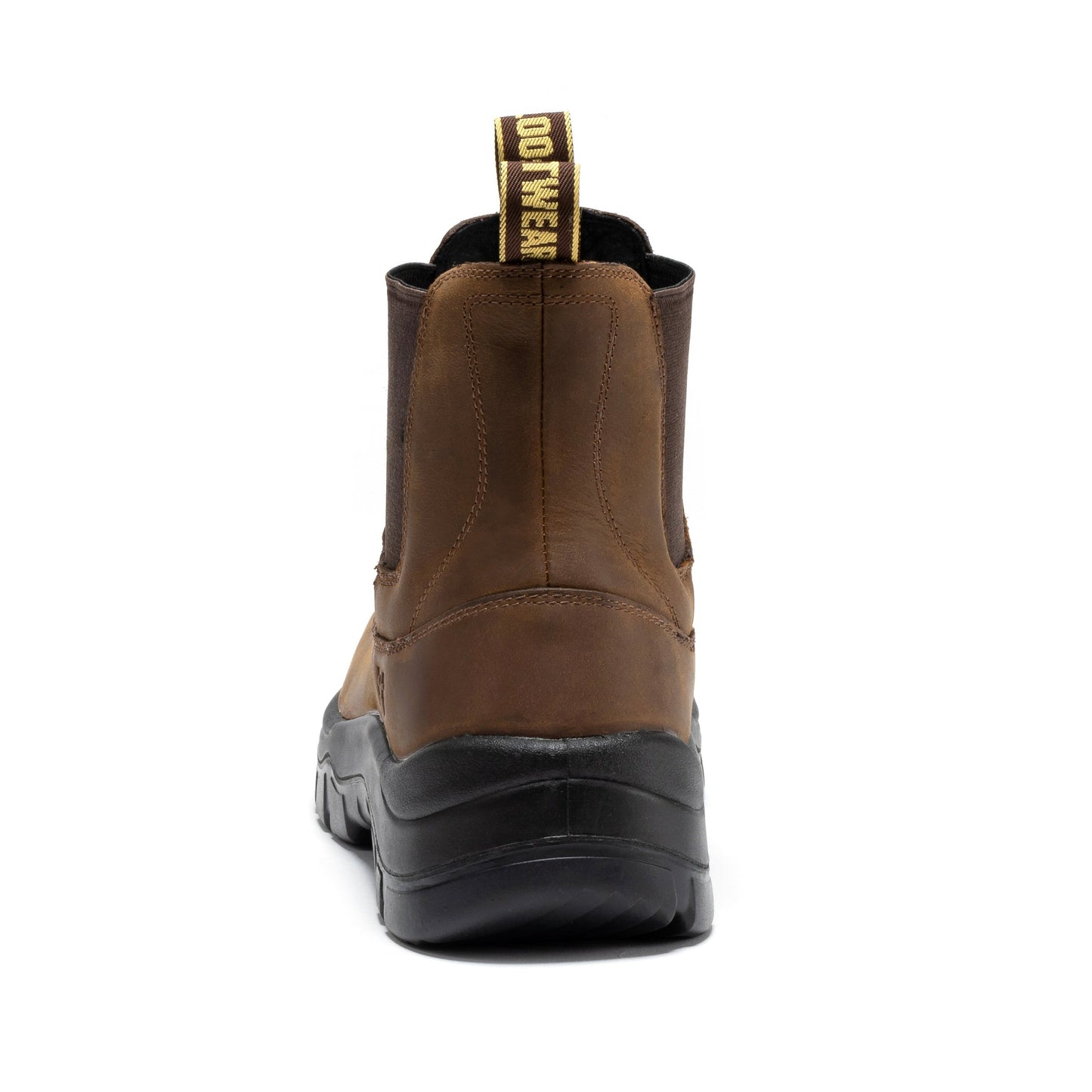 ROCKROOSTER Woodland Brown 6 inch Composite Toe Pull-on Leather Work Boots AK664