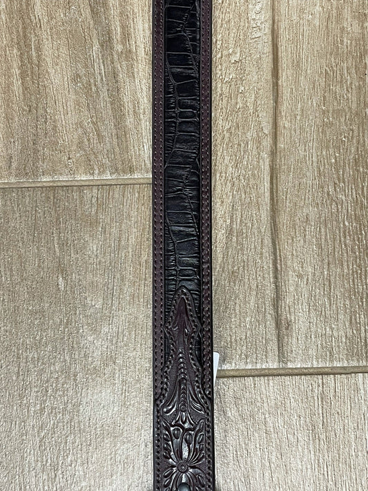 Black Croc Belt | Ariat Mens