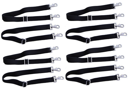 AJ Tack Elastic Replacement Blanket Leg Strap Pair