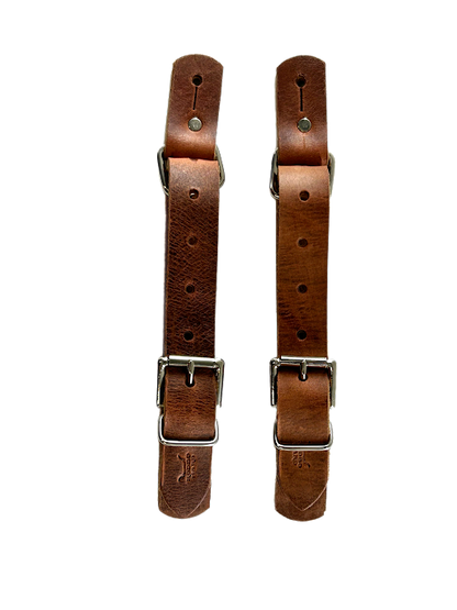 Bull Riding Spur Straps – Rough Stock Latigo Leather Spur Straps